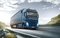 Truck driving on road